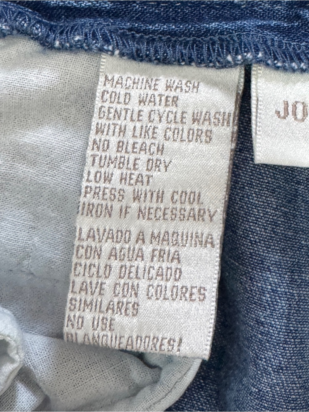 Denim Button-Front Mini Shorts - Blue - Picture 9 of 10
